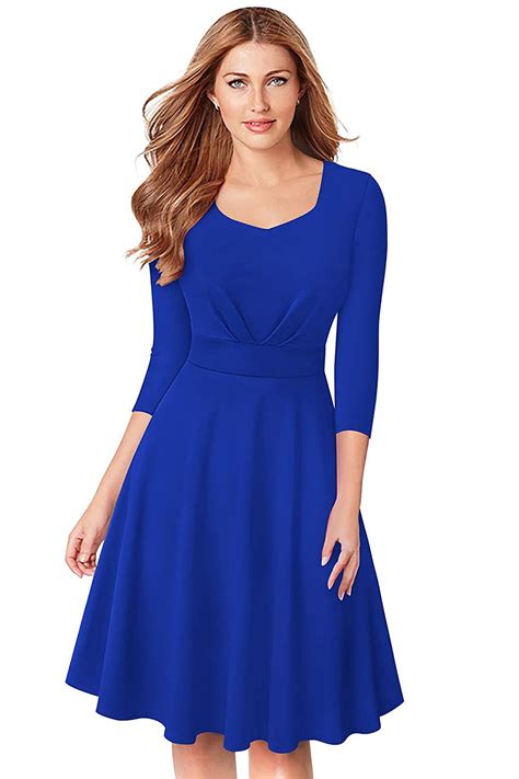 Illi London Sweetheart Neck A Line Knee Length Dress