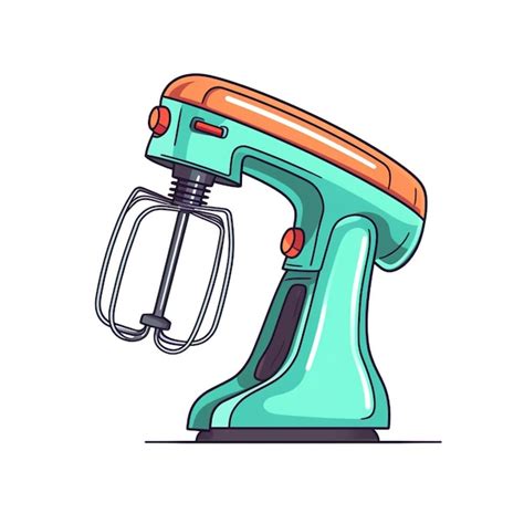 Premium Ai Image A Cartoon Illustration Of A Hand Held Mixer