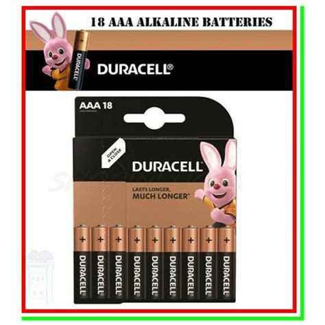 DURACELL 18x Pile Aaa Batterie Ministilo Alcaline Pila Batteria