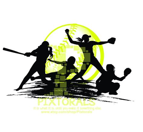 Softball Player Vector at Vectorified.com | Collection of Softball Player Vector free for ...