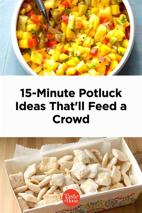 The Best 15 Minute Potluck Recipes Of All Time Easy Potluck Recipes Potluck Dishes Potluck