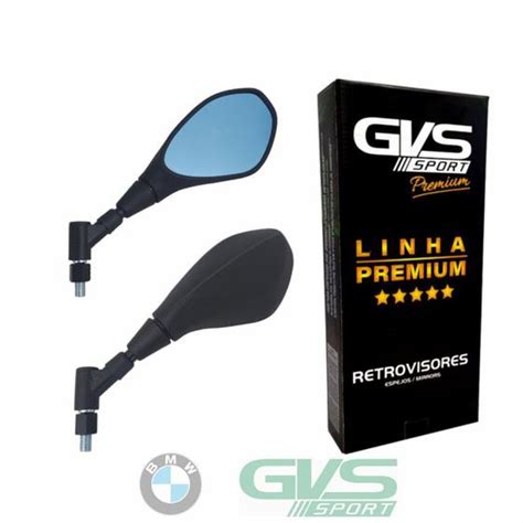 Retrovisor Gvs Bmw Gs650 F800 Giro 360 Rosca Padrão Yamaha Lente