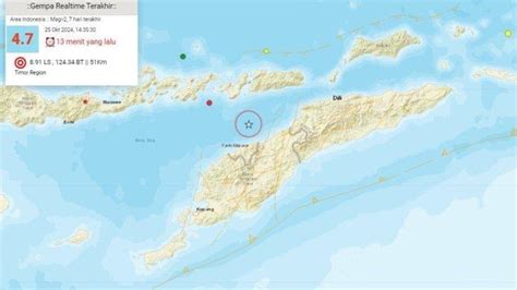 Gempa Baru Saja Terjadi Siang Tadi Jumat 25 Oktober 2024 Cek Lokasi