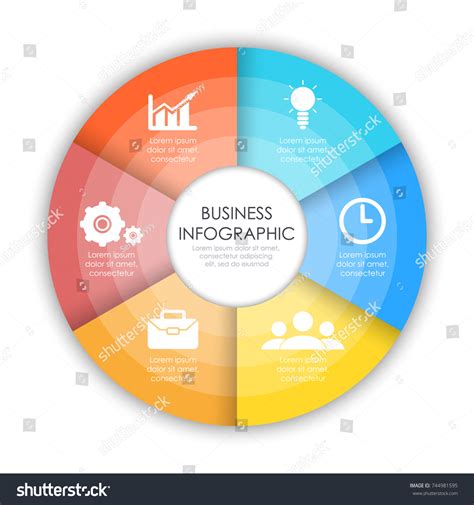 Round Infographic Diagram Circles Elements Stock Vector Royalty Free