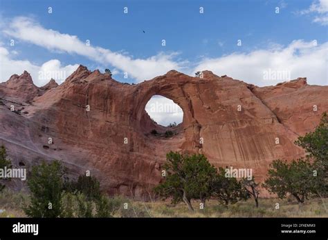 Window Rock Arizona On Navajo Reservation Stock Photo Alamy