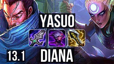 Yasuo Vs Diana Mid Legendary Games M Mastery