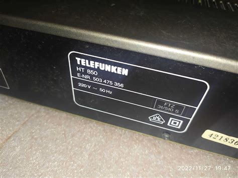 Продам тюнер FM Telefunken HT-850: 885 грн. - Радіоприймачі Київ на Olx