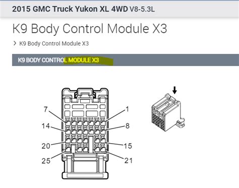 Wiring Diagram For The Body Control Module Pin Needed