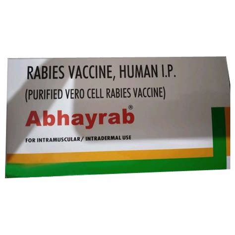 Abhayrab Purified Vero Cell Rabies Vaccine Packaging Type Box Single