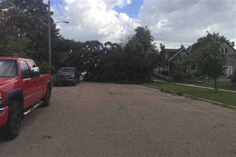 Severe Weather Knocks Down Trees Causes Power Outages In Central