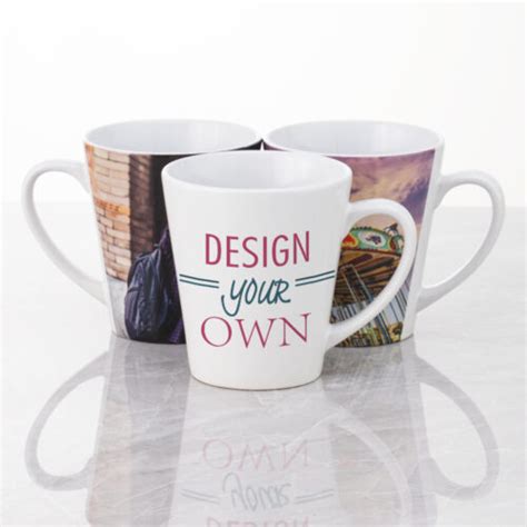 12 Oz Custom Latte Mug Personalized White Latte Mug Vivoprint