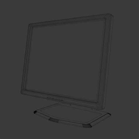 Lcd Desktop Monitor D Model Rigged Cgtrader