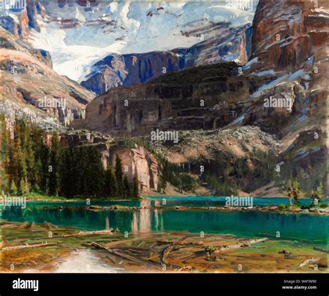 John Singer Sargent, landscape painting, Lake O'Hara, 1916 Stock Photo ...