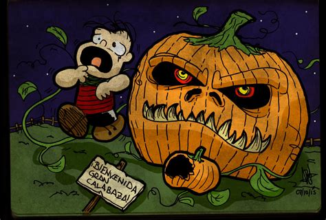 Linus and the Great Pumpkin by damnhouse on DeviantArt