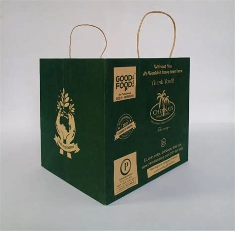 5 Kg Green Printed Kraft Paper Bag At Rs 10 Piece Printed Paper Bag