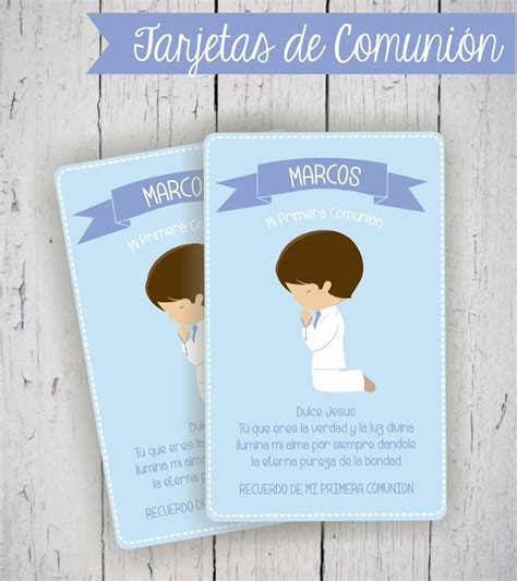 Tarjetas Primera Comunion Para Imprimir