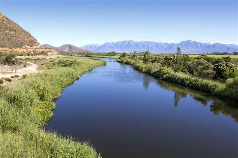 River Running Through The Landscape Scenic Image Free Stock Photo