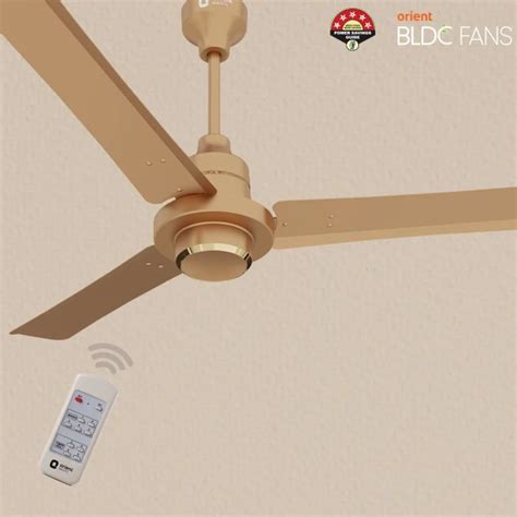 Golden 1200 Mm Orient Ecotech Supreme BLDC Ceiling Fan 370 RPM At Rs