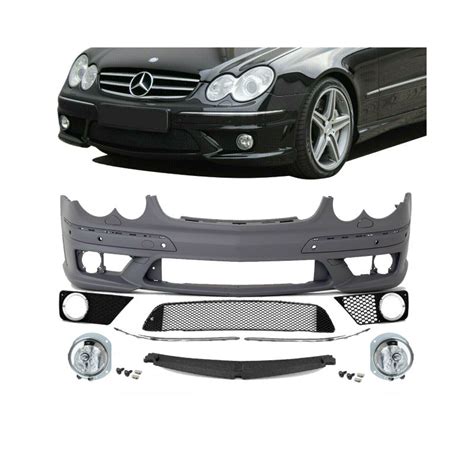 Ang Look Front Bumper For Mercedes Clk Class C209 With Forg Lights In