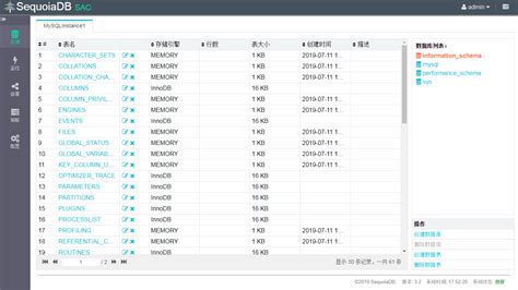 数据库mysql 实例数据操作sac 管控中心文档中心sequoiadb巨杉数据库