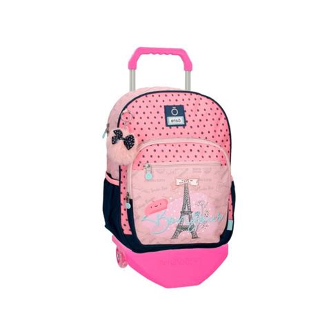 Enso Mochila Escolar Trolley Cm Bonjour Rosa Kuantokusta