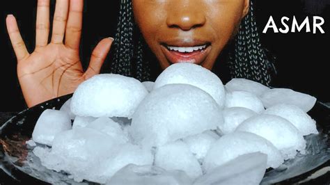 Asmr Moon Ice Powdery And Carbonated Half Moon Ice Cubes Relaxing Ice