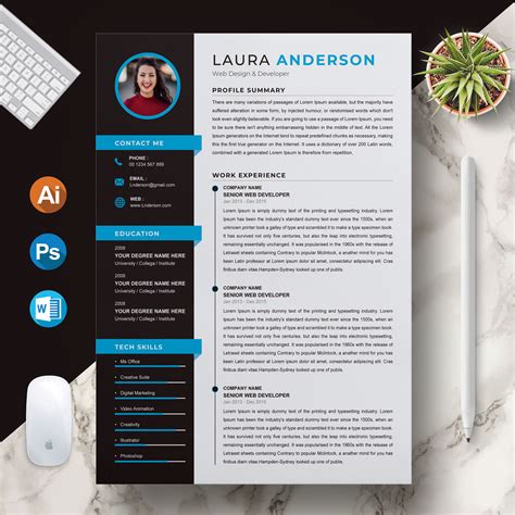 Anderson Resume Cv Template 284444 Templatemonster