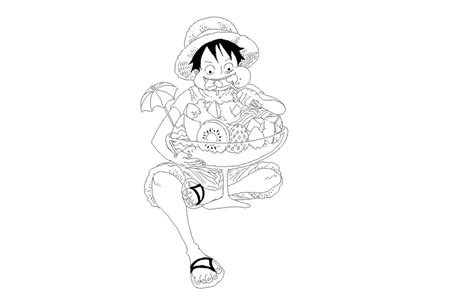 Coloriage Luffy Imprimer