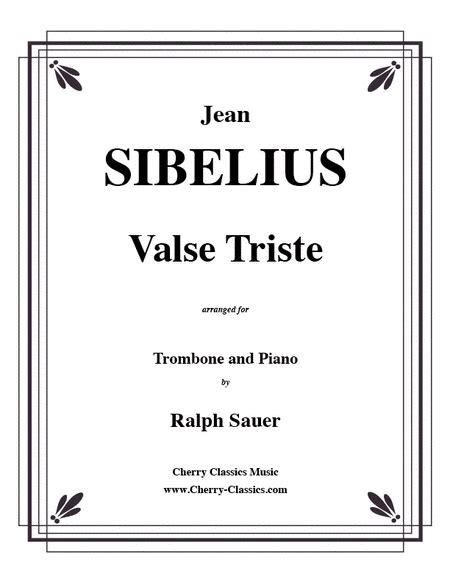 Valse Triste By Jean Sibelius 1865 1957 Solo Part With Piano Sheet