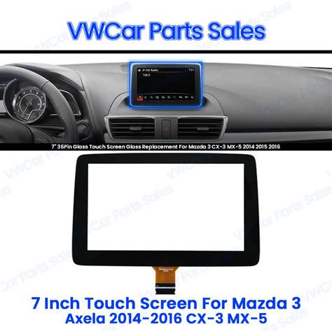 Bhp J D K A F Inch Pins Glass Touch Screen For Mazda