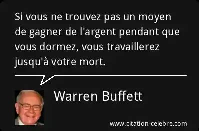 Citation Warren Buffett Mort Si Vous Ne Trouvez Pas Un Moyen De