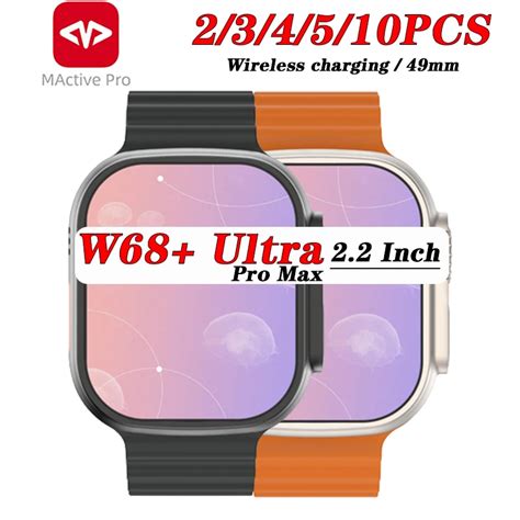 W68 ultra relógio inteligente iwo ultra pro max atacado sem fio de