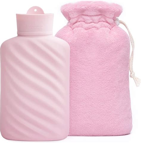 Amazon Microwaveable Silicone Hot Water Bottle With Cover 1 Liter