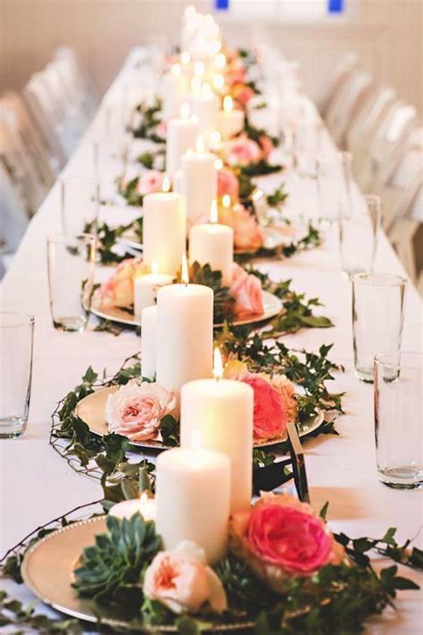 Wedding Ideas Long Wedding Tables Elegant Wedding Centerpiece