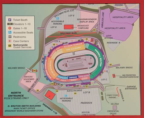 Bristol Motor Speedway Parking Map United States Map