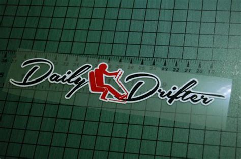 Sell DAILY DRIFTER Sticker Decal Vinyl JDM Euro Drift Lowered Illest