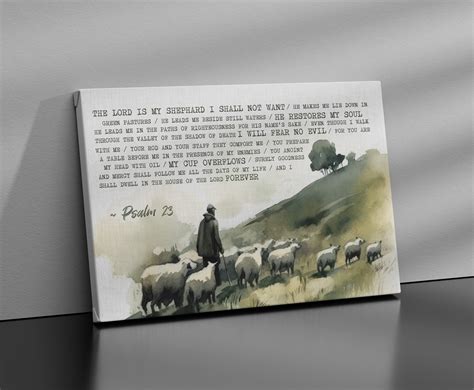 Psalm 23 the Lord is My Shepherd / Digital Download / Remembrance Gift ...