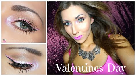 Pink Everything Valentines Day Makeup Tutorial Pink Eyes Pink