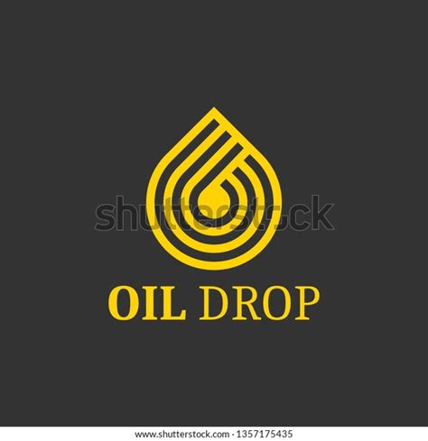 Oil Drop Logo Design Inspiration Vector Stock Vector Royalty Free