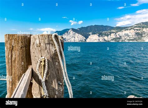 View Of Lake Malcesine Lake Garda Italy Europe Stock Photo Alamy