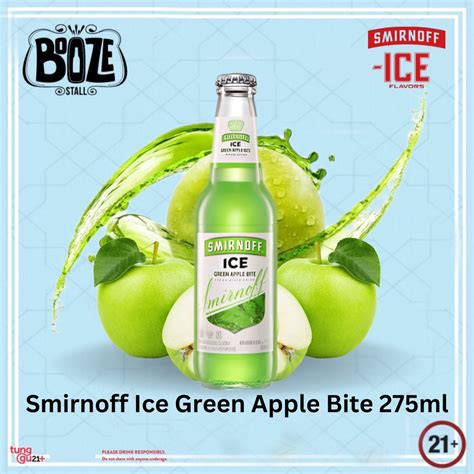 Jual Smirnoff Ice Green Apple Bite 275ml Shopee Indonesia