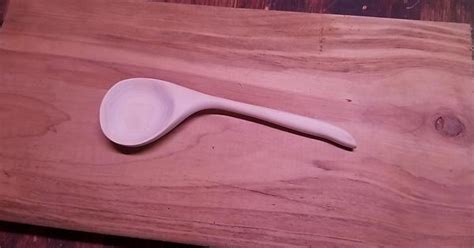 First Spoon In Quite A While Poplar Then Heated With A Heat Gun Finished With Butchers Block