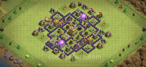 Farming Base Th7 With Link Anti Everything Hybrid Clash Of Clans