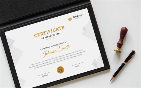 Simple Certificate Template With Creative Design