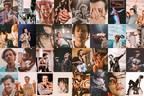 Harry Styles Aesthetic Wall Collage Kit Harry Style Wall Art Etsy Canada