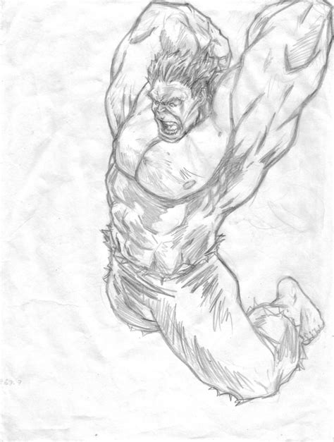 Hulk Pencil Drawing at GetDrawings | Free download