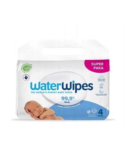 WaterWipes Chusteczki nawilżane 99 9 wody i kropla ekstraktu owocowego