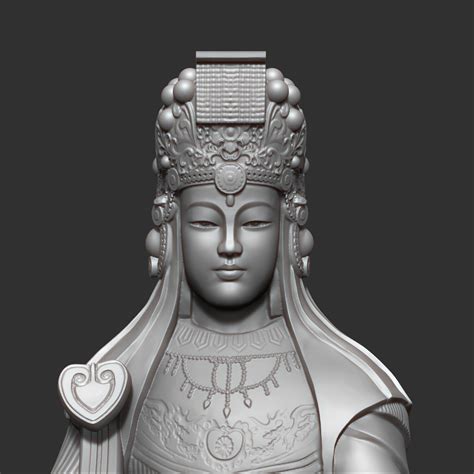 Artstation Mazu Statue 3d Print Resources