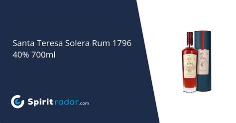 Santa Teresa Solera Rum Ml Spirit Radar