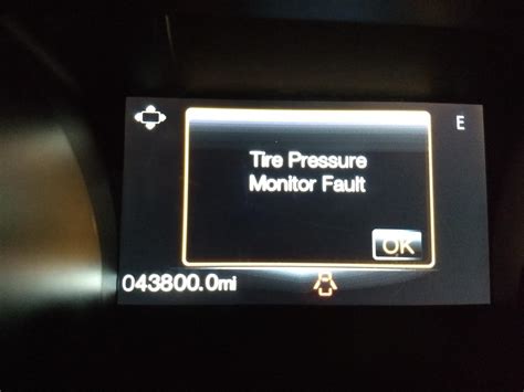 Tire Pressure Sensor Fault Ford Mustang